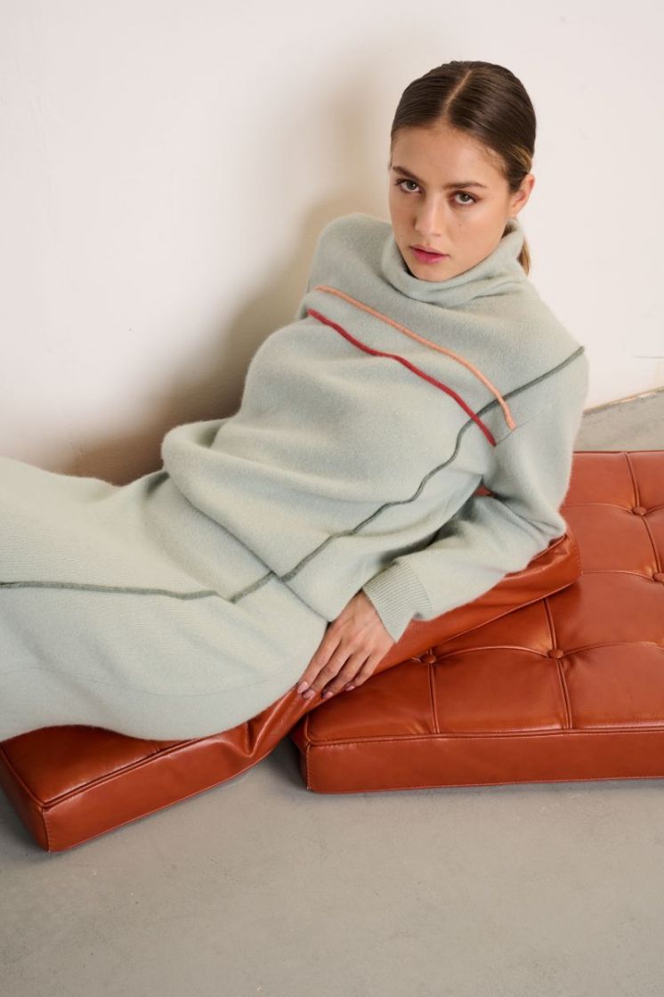 TRICOT MIDI AQUA