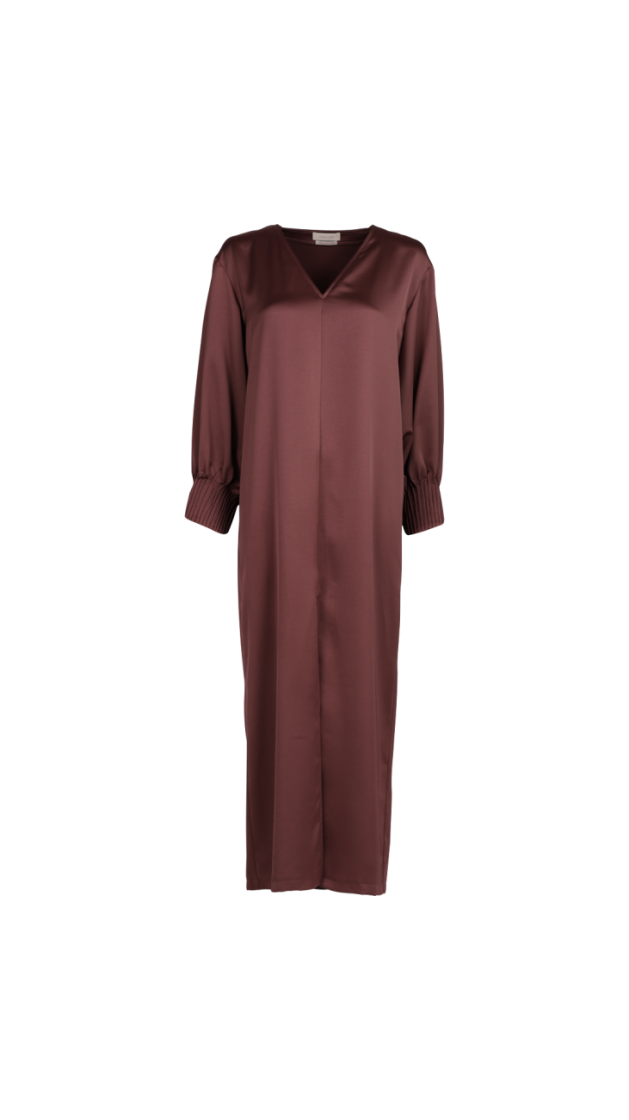 UNI SILK PLISSE MOUW GRAPE