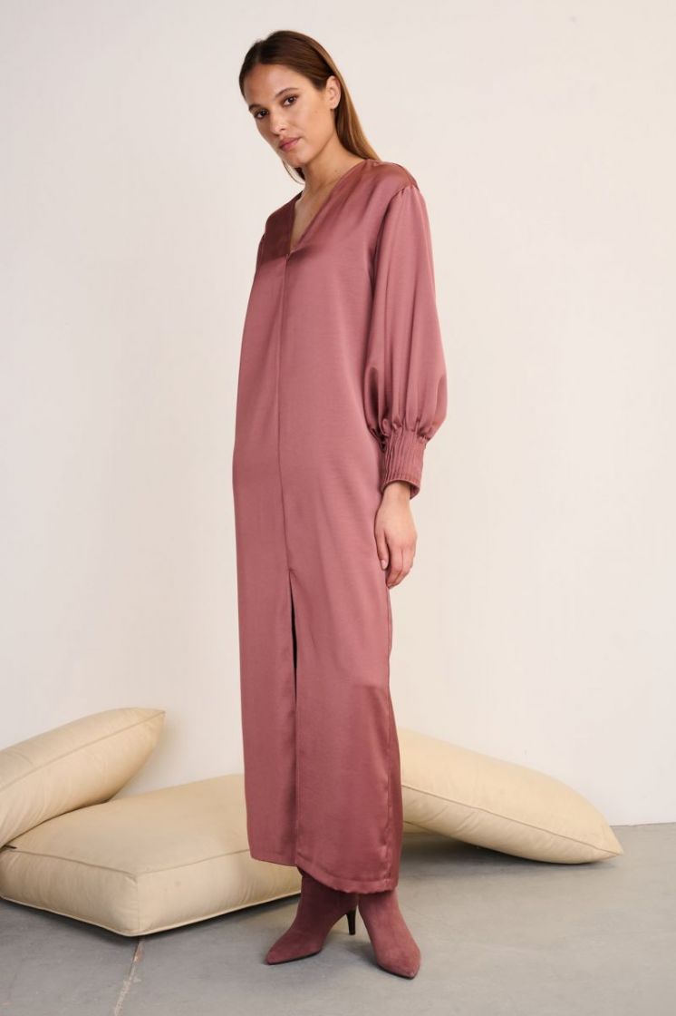 UNI SILK PLISSE MOUW GRAPE