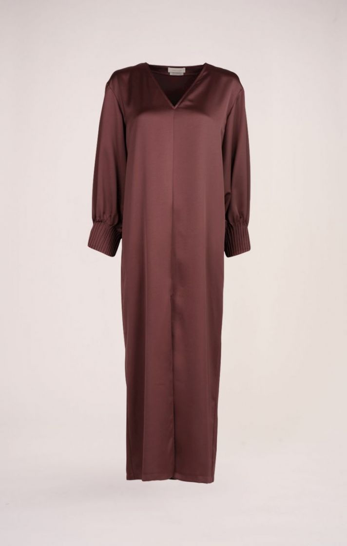 UNI SILK PLISSE MOUW GRAPE
