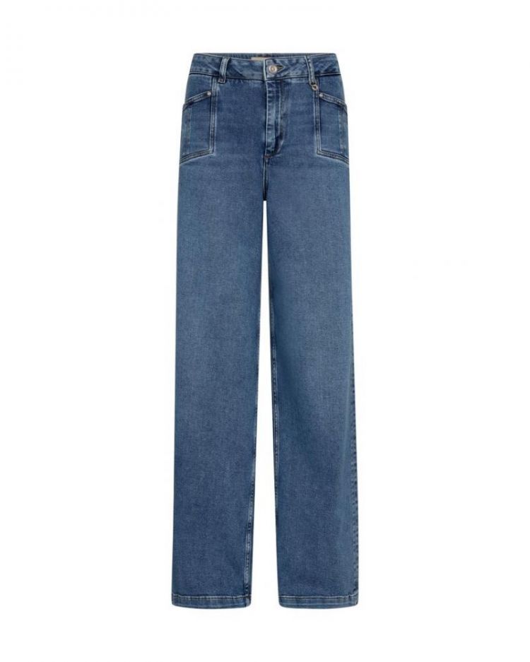 WIDE LEG MID BLUE