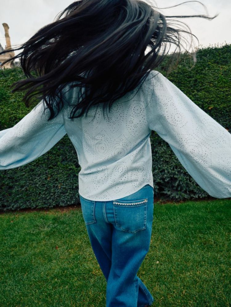 WIDE LEG MID BLUE