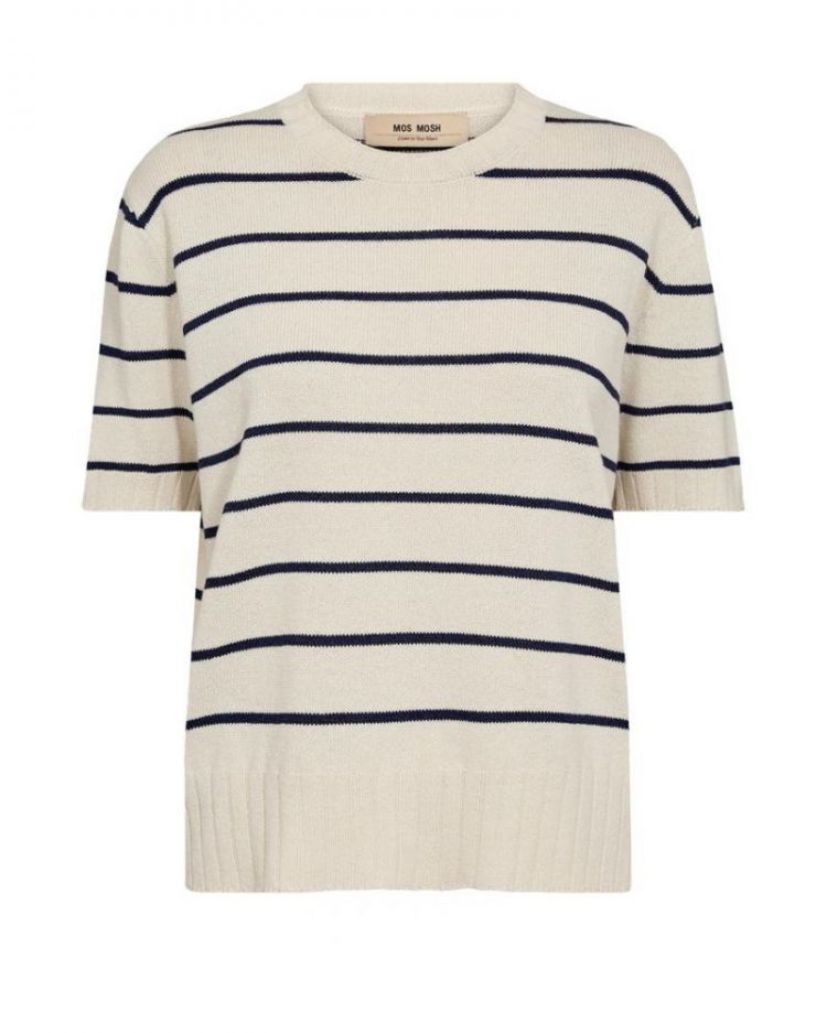 STRIPE SS CN ECRU/NY