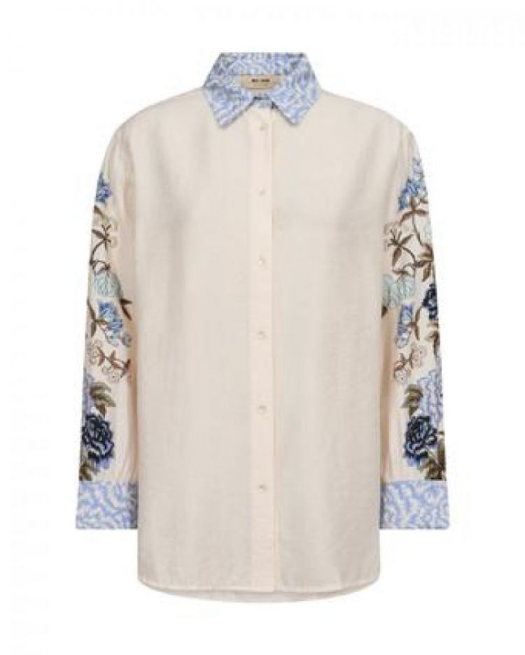 FLOWERS SLEEVE ECRU