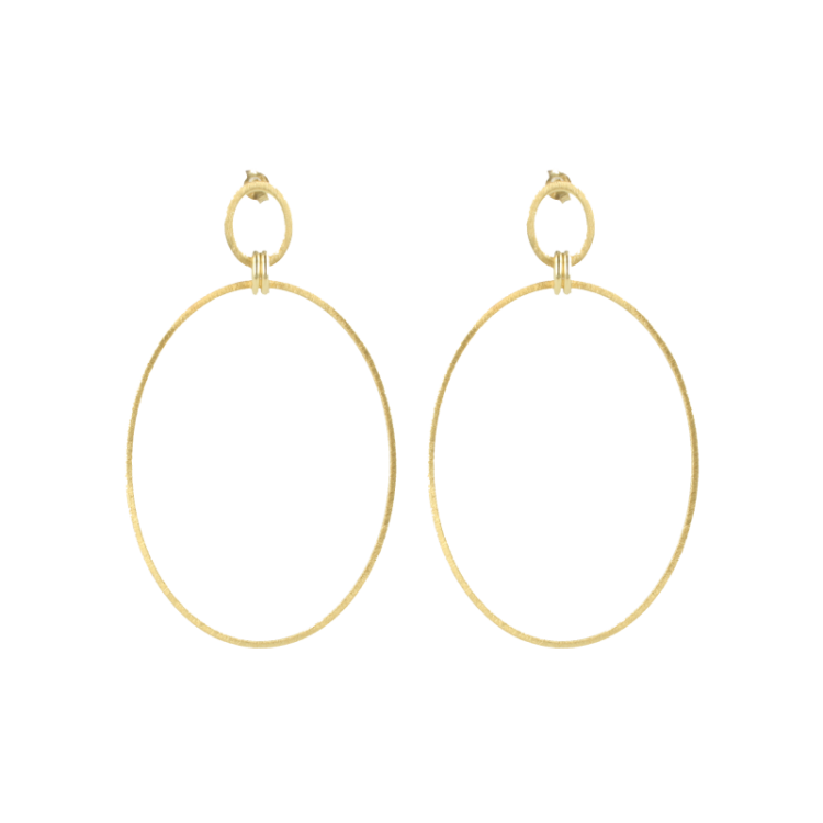 ESLIE OVAL SATIN GOLD 