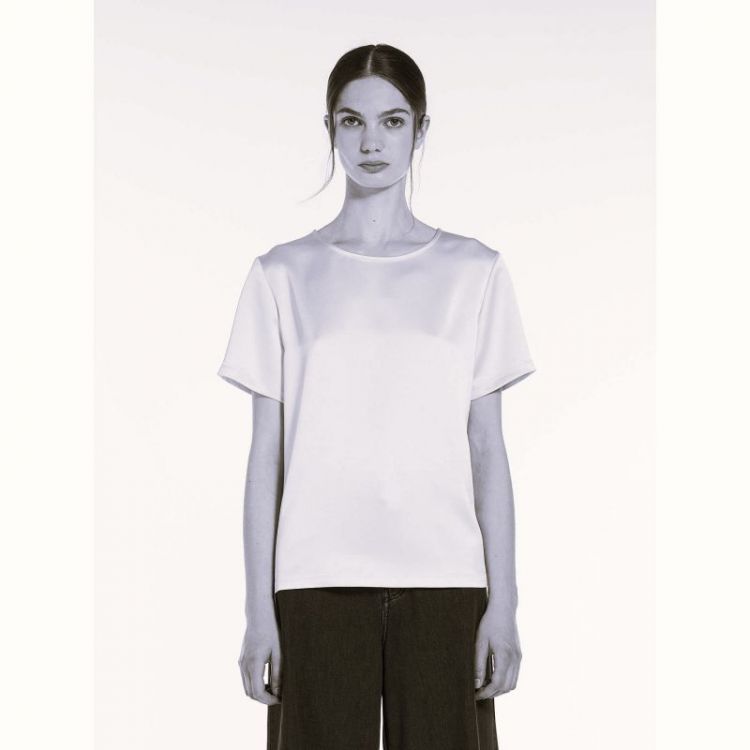 SILK JERSEY SS 004 BLEU MARINE