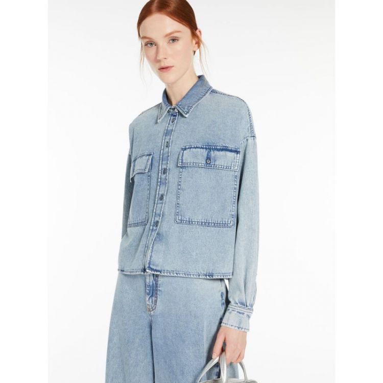 DENIMSHIRT 038 BLEU IMPRIM