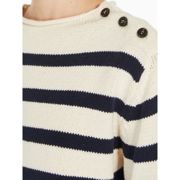 STRIPE BUTTON 020 OW/NY