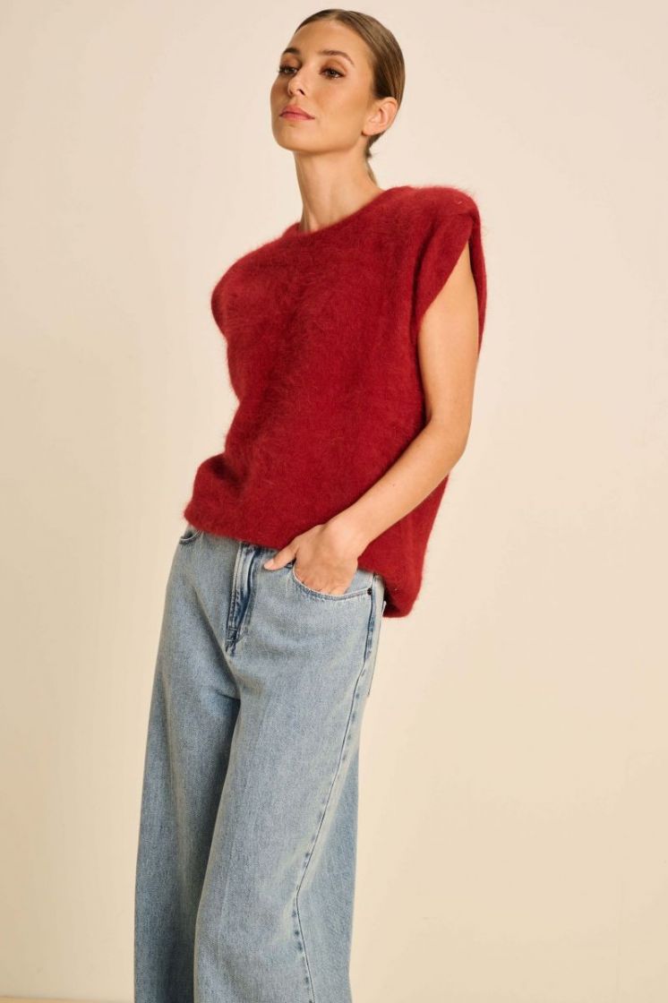 WIDE LEG FLARED BLUE DENIM