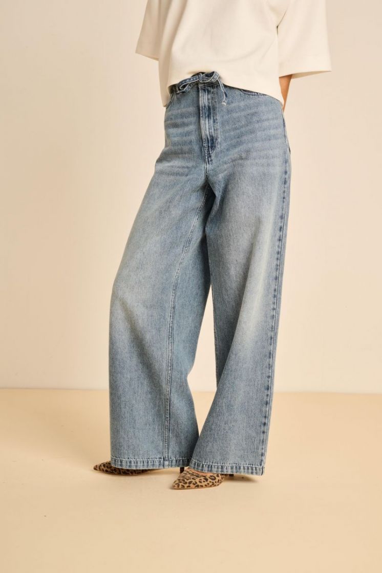 BAGGY FIT WASHED DENIM