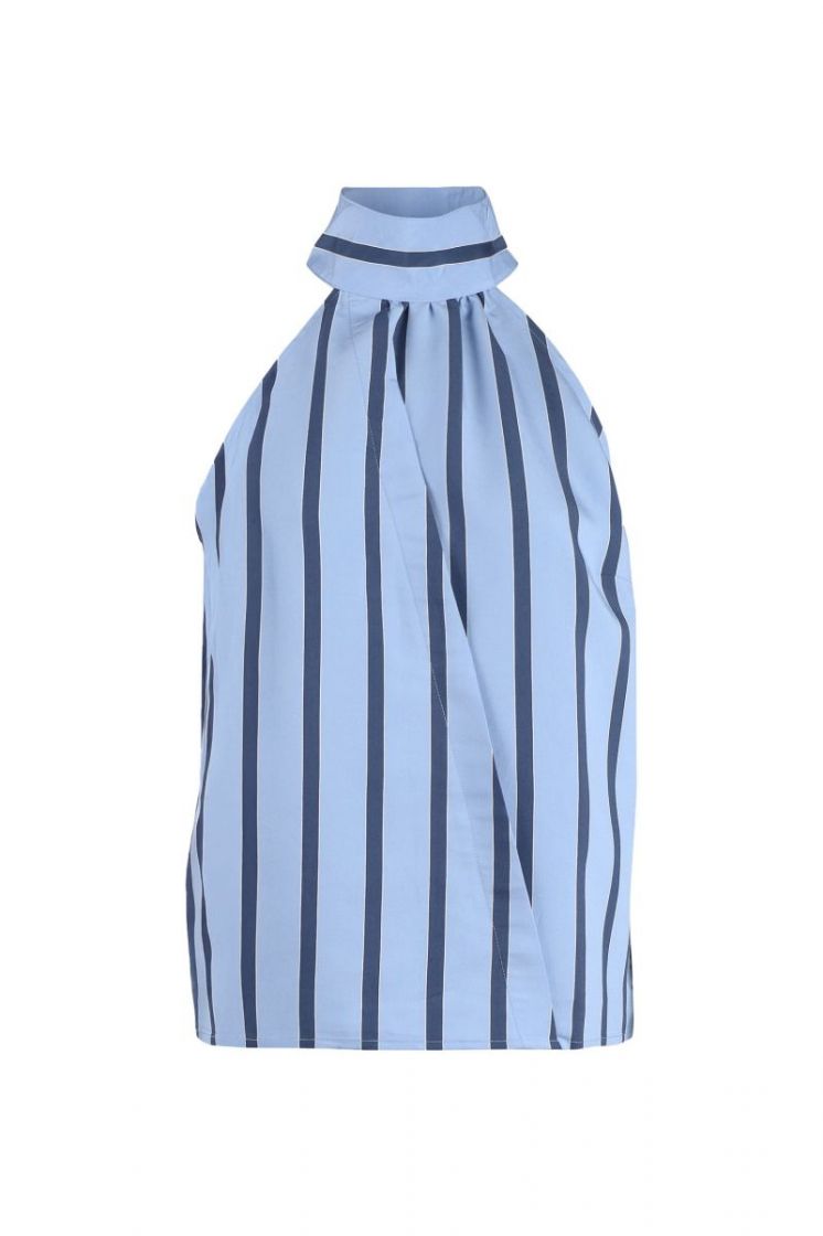 STRIPE HALTER AZUR