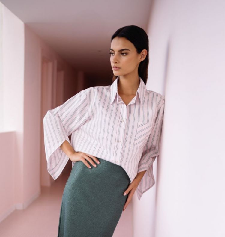 STRIPE SOFT PINK/BOTTL