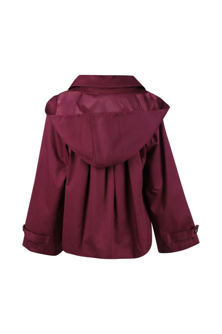 TRENCH KAP KORT SUNNY MERLOT