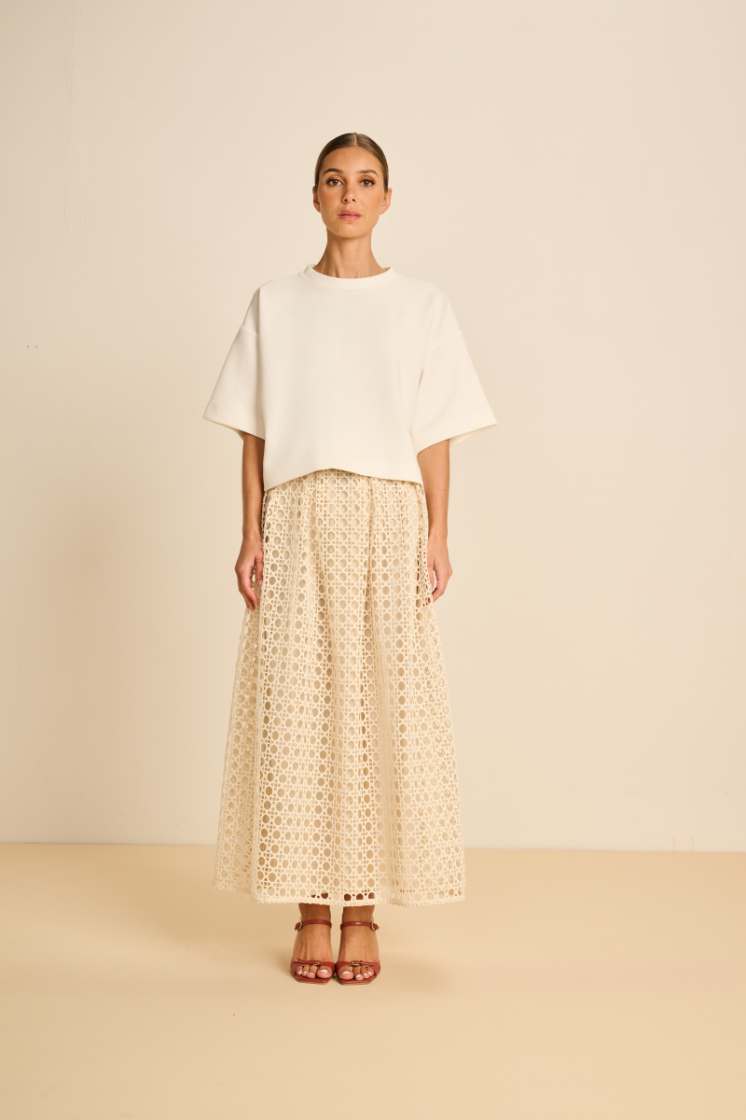 CROCHET LACE ECRU
