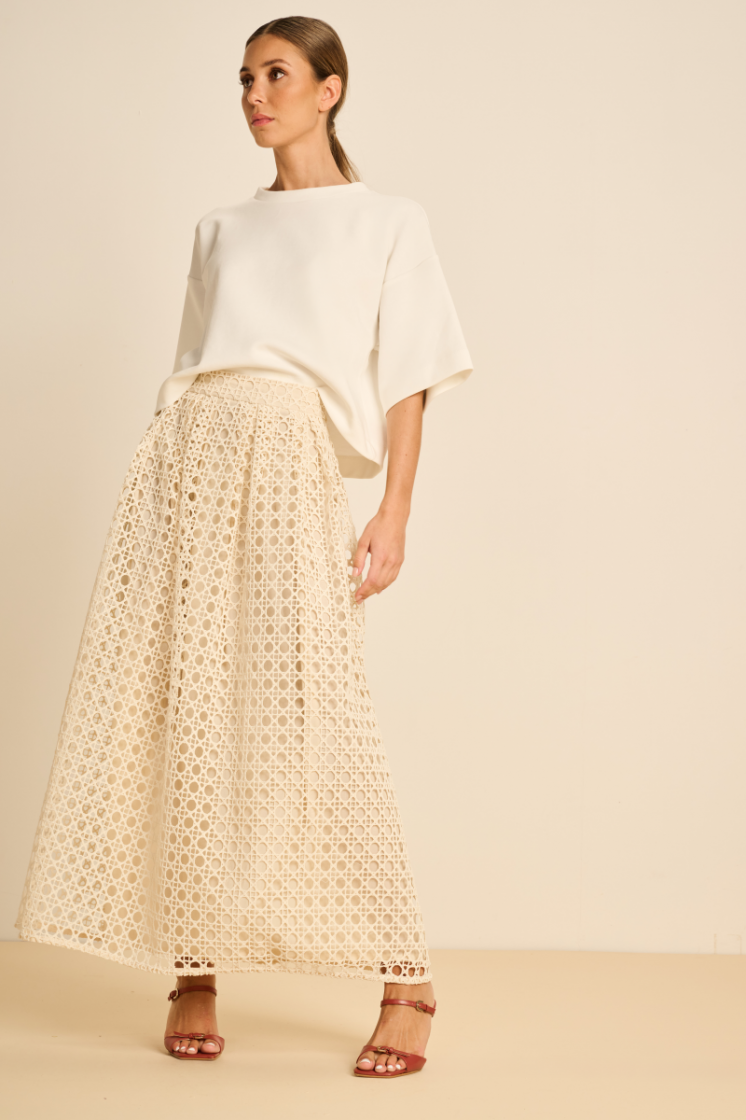 CROCHET LACE ECRU