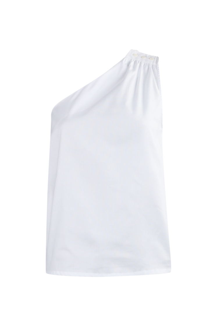 COTON ONE SHOULDER WHITE