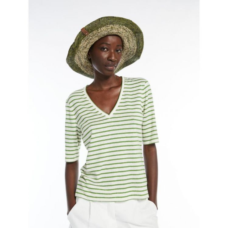 LINNEN COTON MIX 004 VERT ECRU