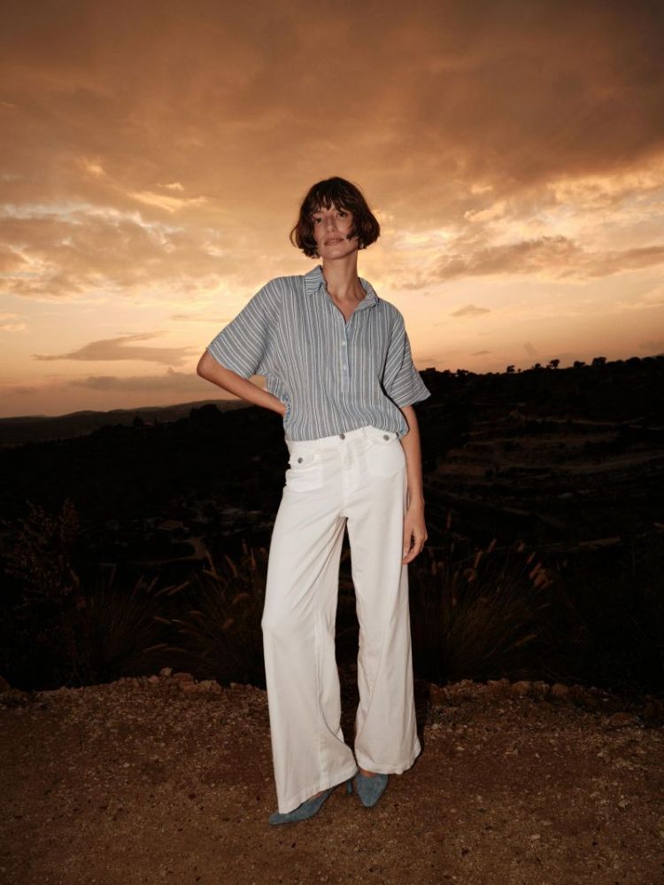 COLORED DENIM WHITE