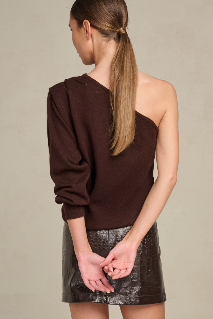 ONE SHOULDER CHOCOLAT