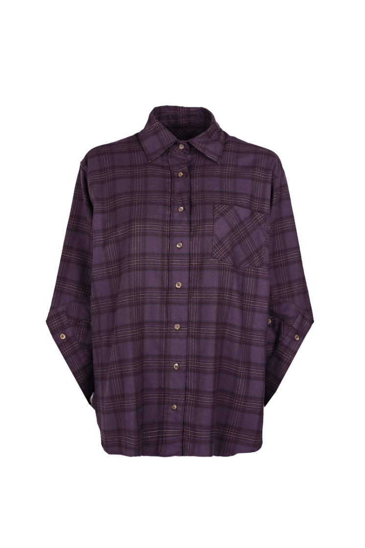 FLANNEL CHECK PALE PLUME