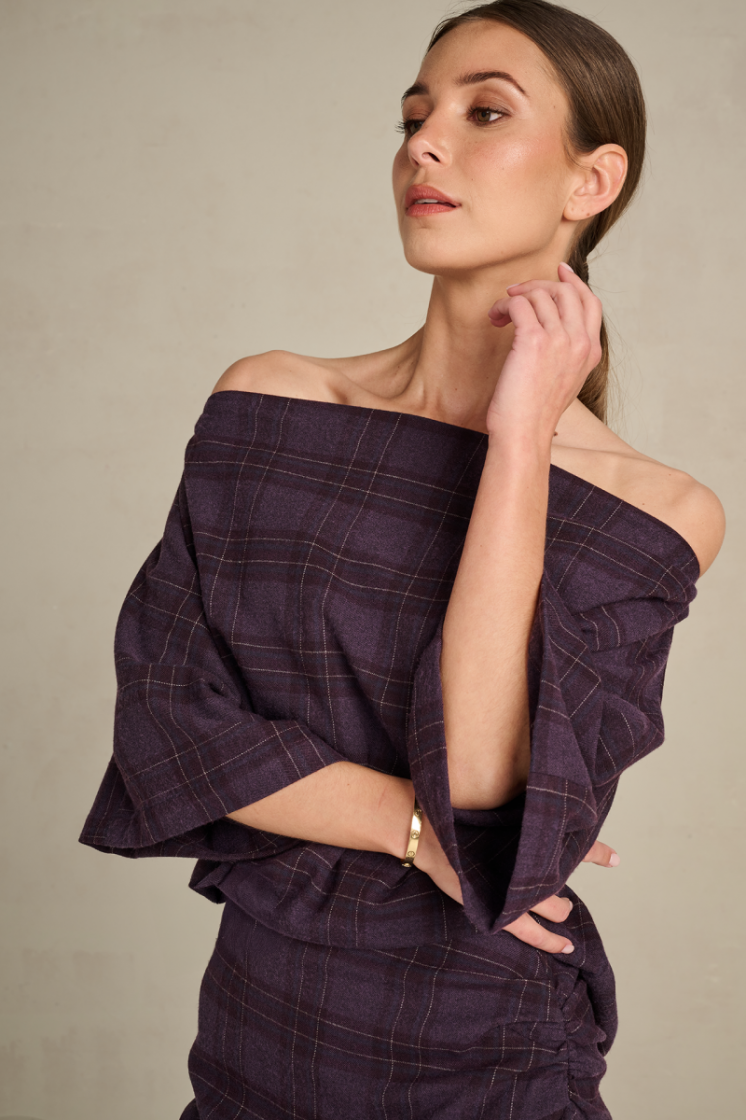 BOLD CHECK NAVY