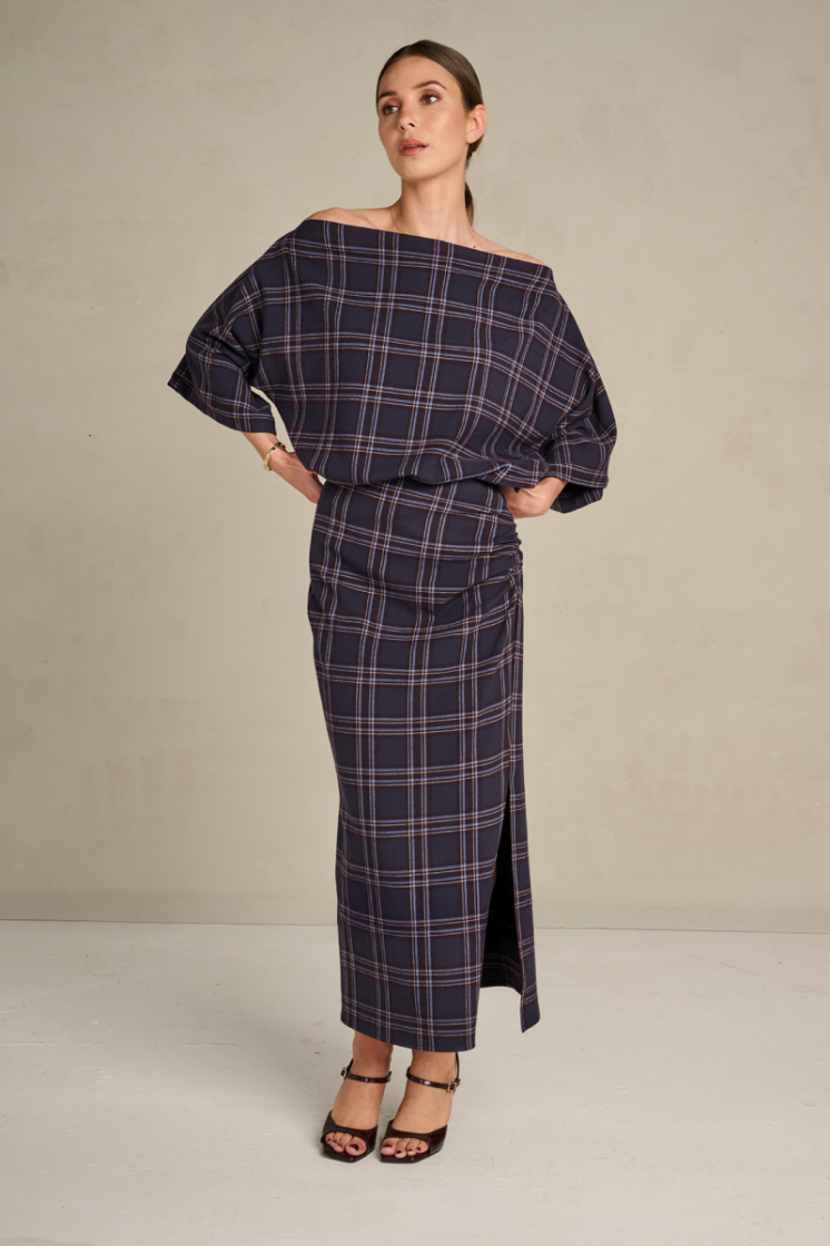 BOLD CHECK NAVY