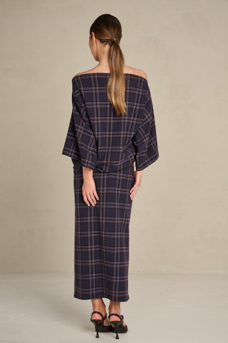 BOLD CHECK NAVY