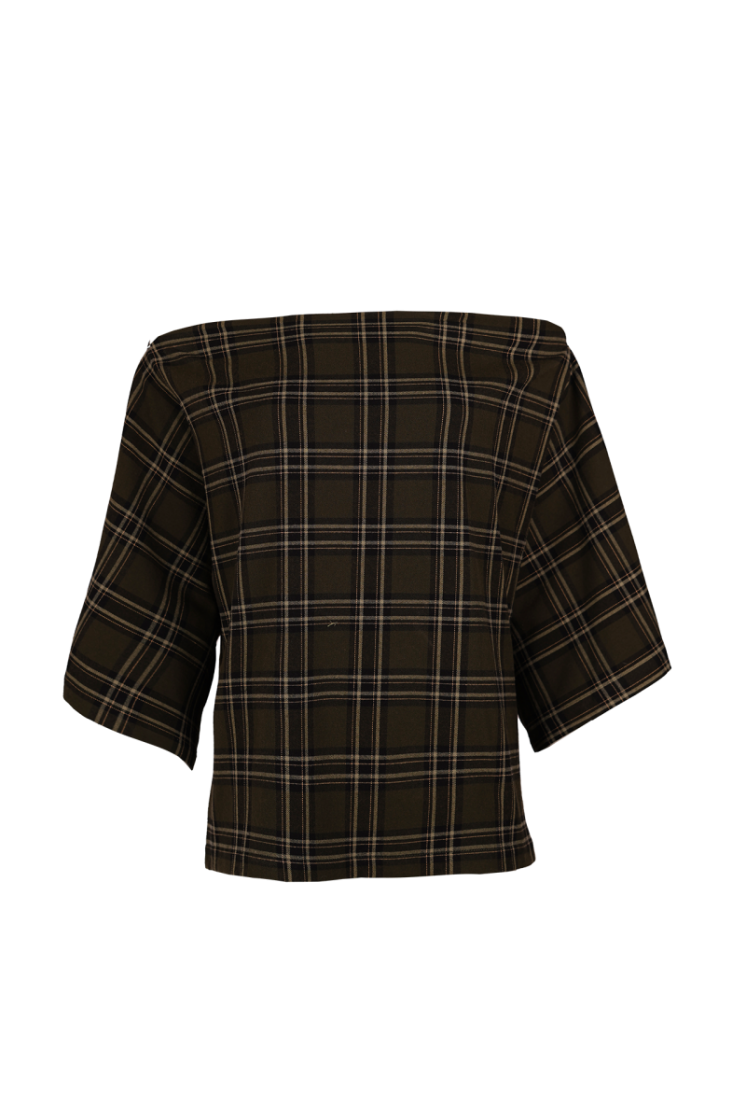 BOLD CHECK FADED GREEN