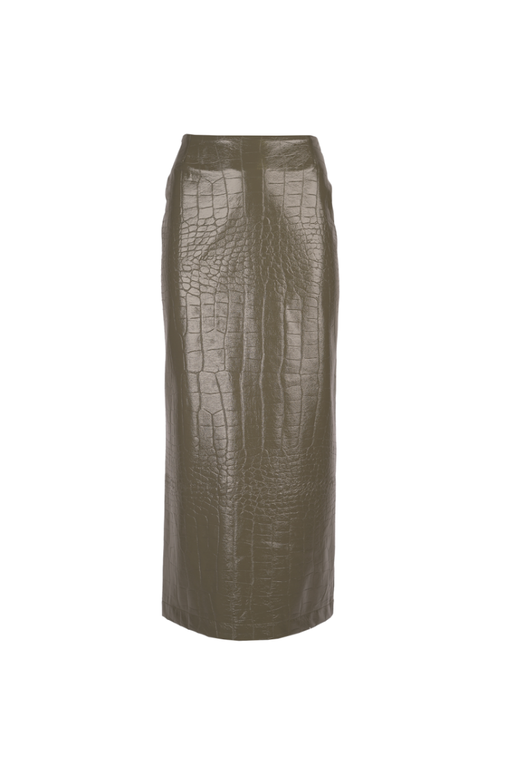 VERNICE CROCO FADED GREEN
