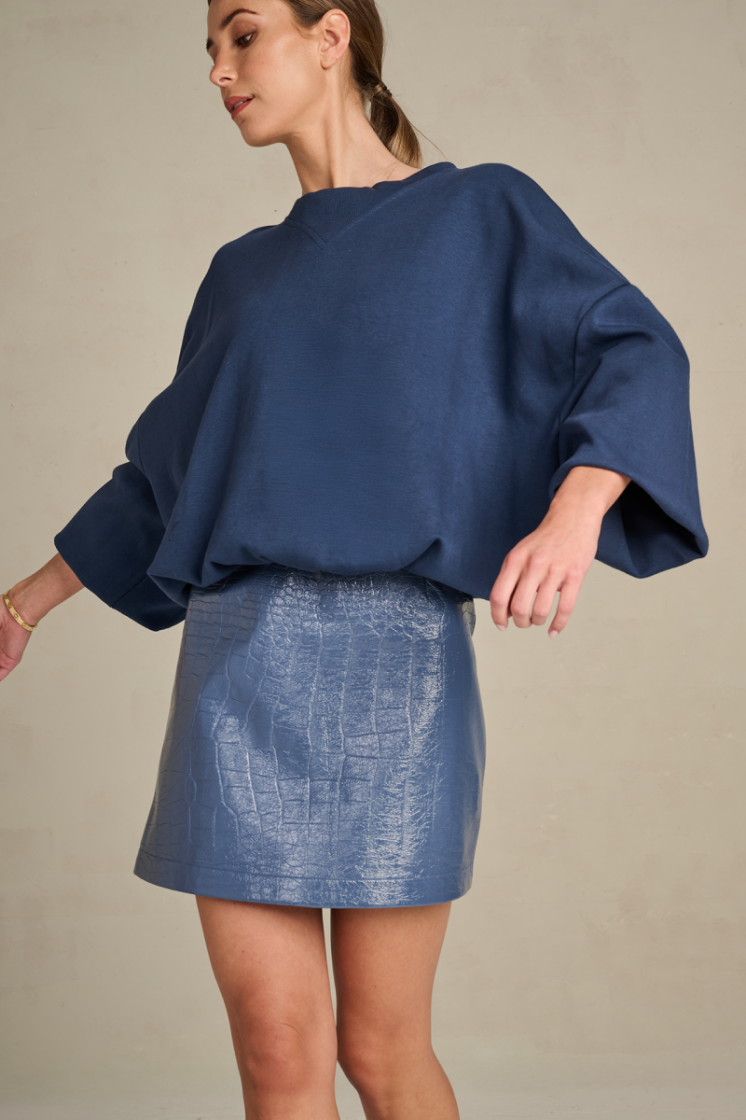 VERNICE CROCO CLOUDY BLUE