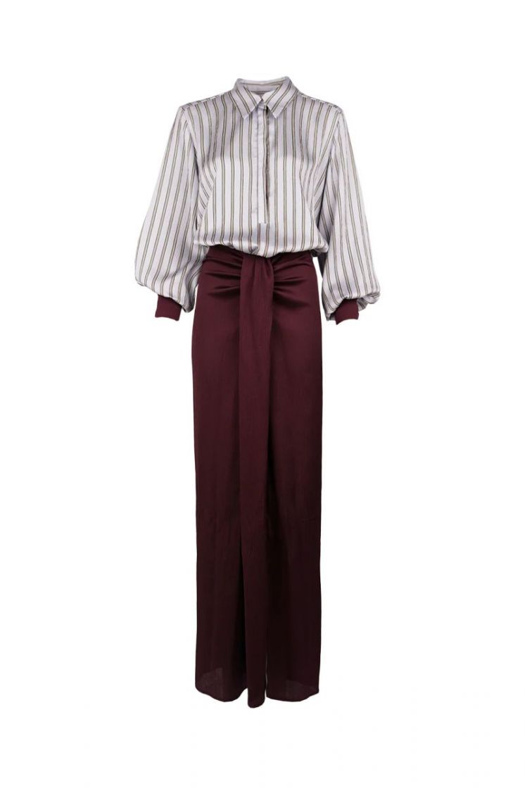 SATIN STRUCTURE BAROLO BLUE