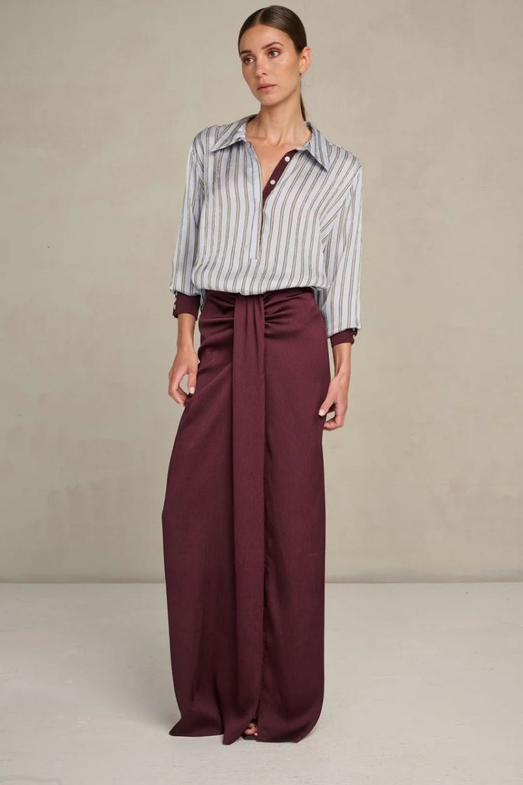 SATIN STRUCTURE BAROLO BLUE