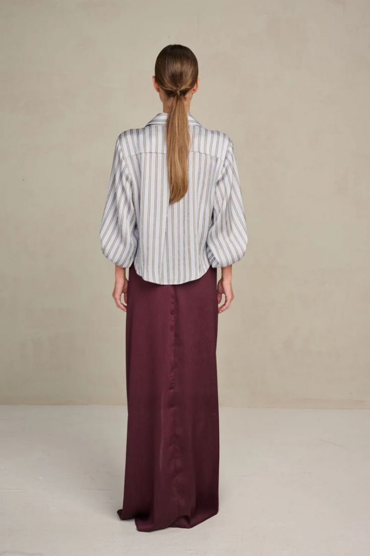 SATIN STRUCTURE BAROLO BLUE