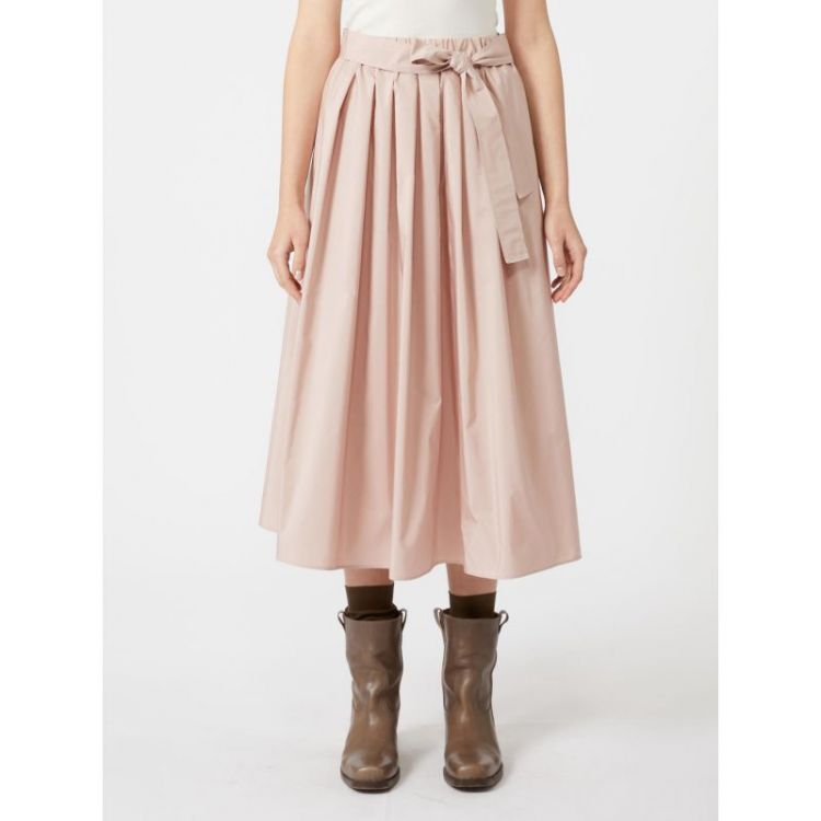 TAFTA MIDI SKIRT 001 POUDRE