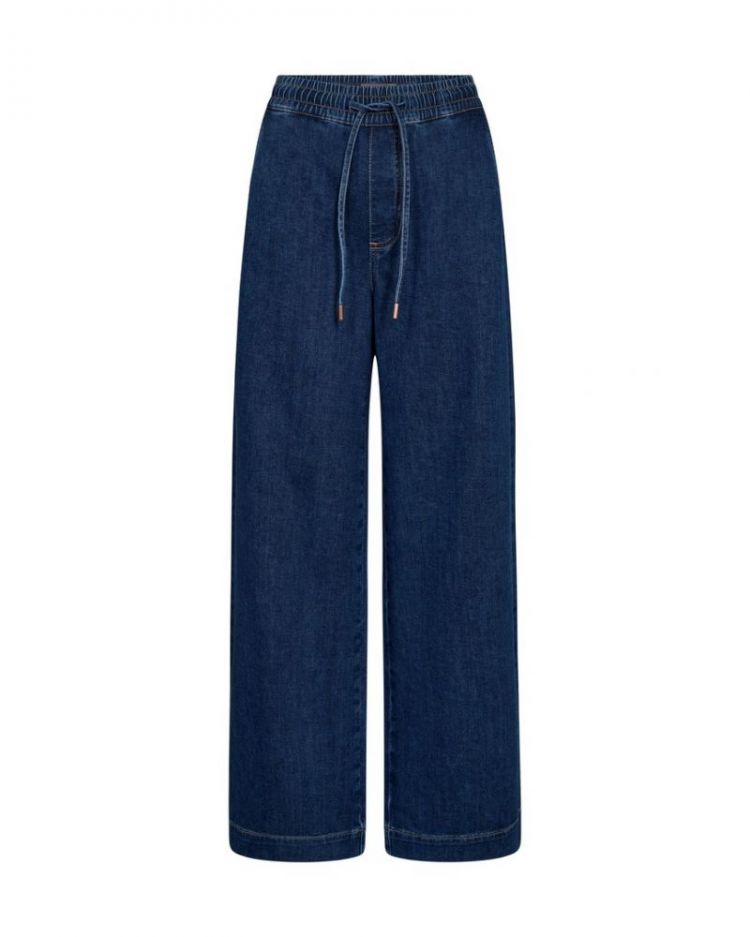 ELASTIC WAIST 447 DENIM DARK