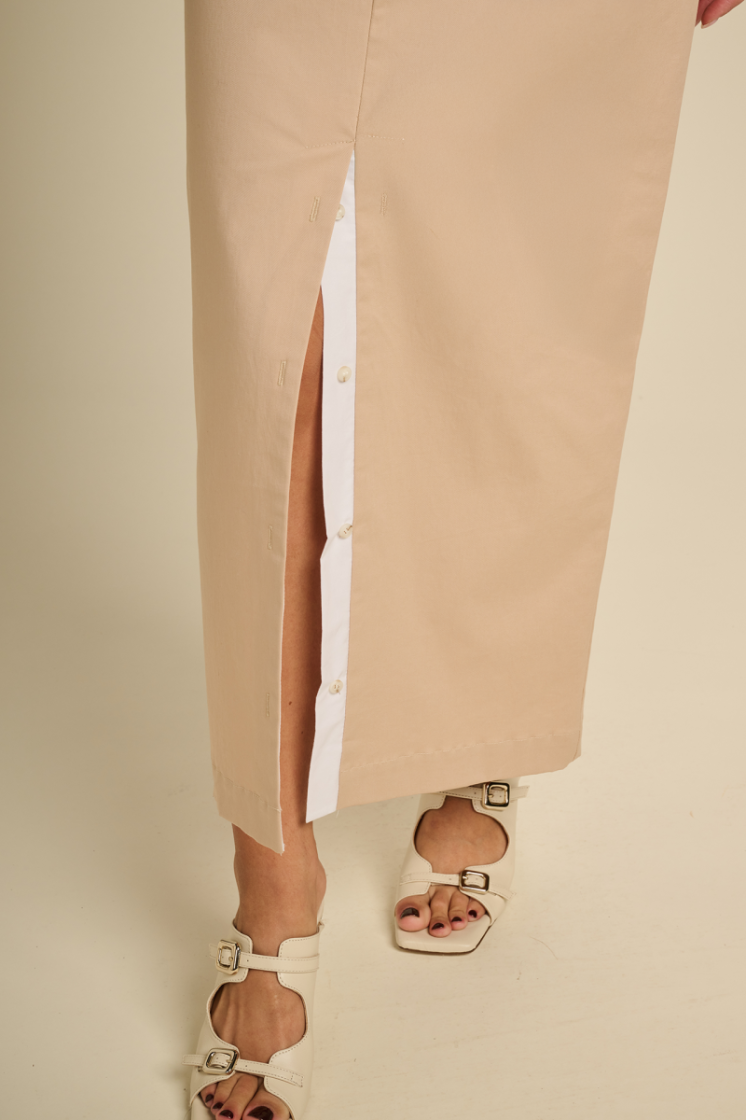 MIDI SKIRT BEIGE