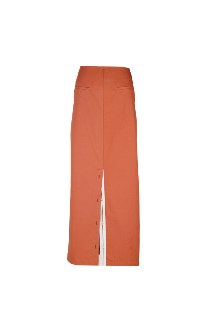 MIDI SKIRT TERRACOTTA