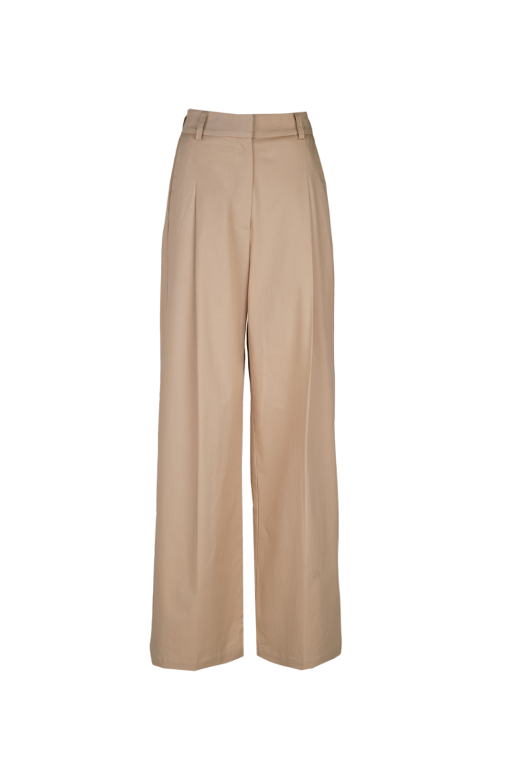 COTTON TROUSERS BEIGE