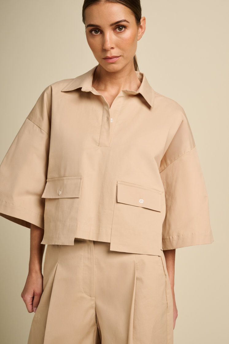COTTON TROUSERS BEIGE