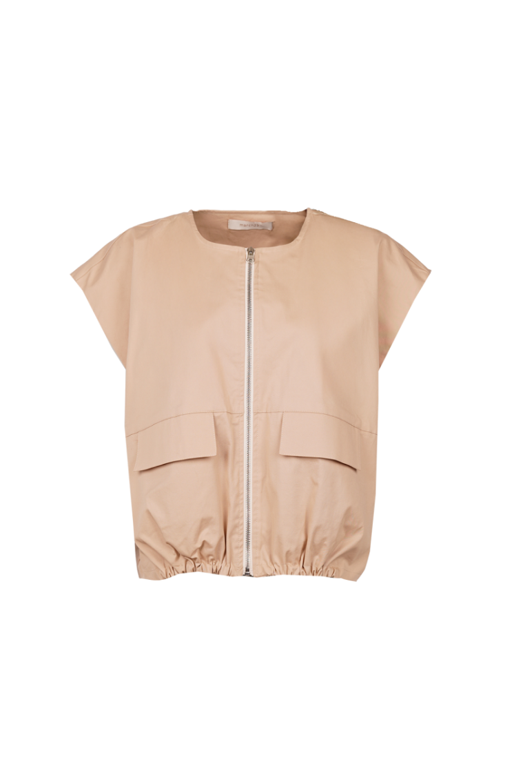 COTTON ZIP  BEIGE