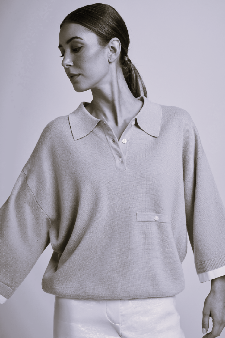 POLOKRAAG SS WITTE BIES TERRACOTTA