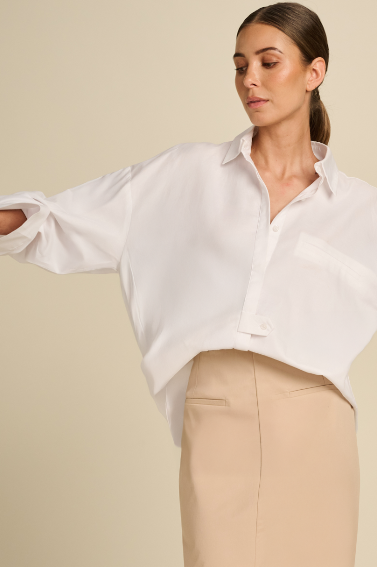 POPLIN SHIRT OXFORD WHITE