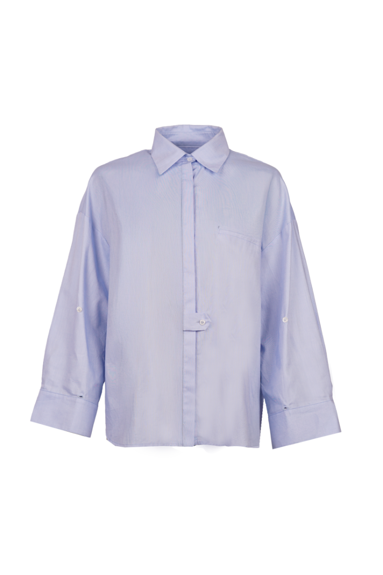 POPLIN SHIRT OXFORD BLUE