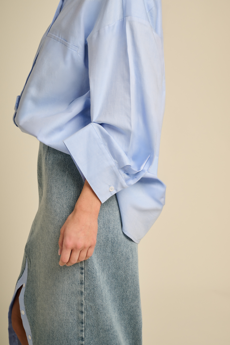POPLIN SHIRT OXFORD BLUE