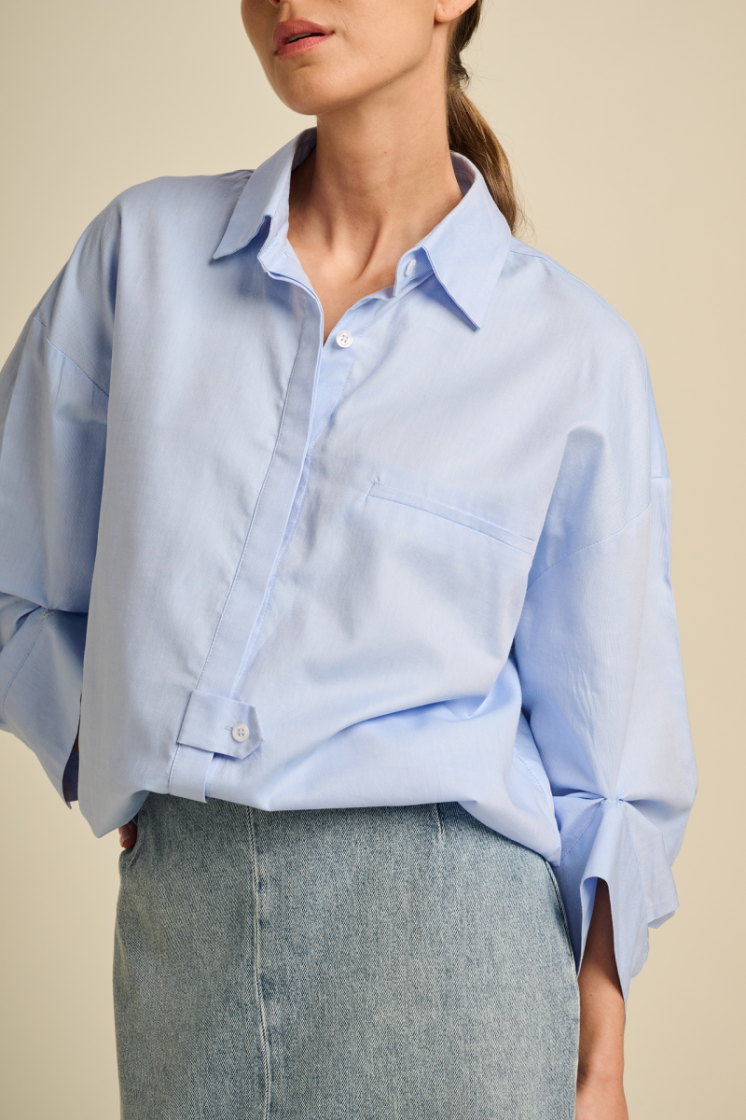 POPLIN SHIRT OXFORD BLUE