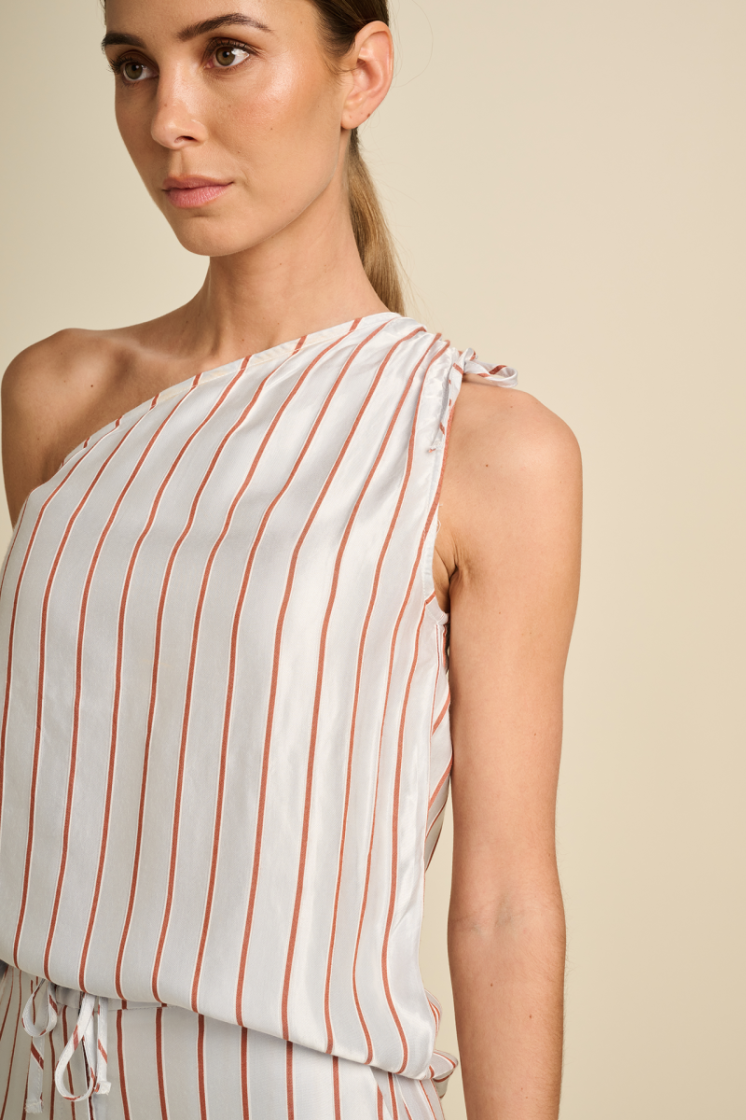 ONE SHOULDER TERRACOTTA