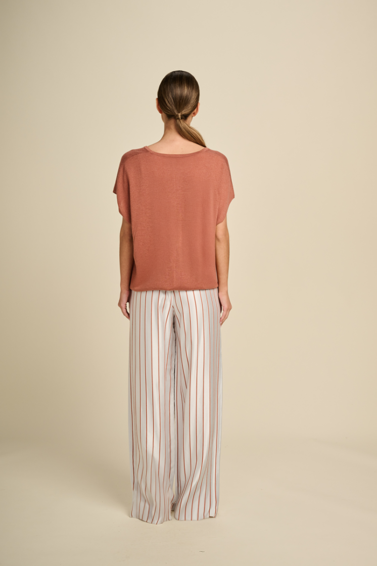 SILKY STRIPES TERRACOTTA