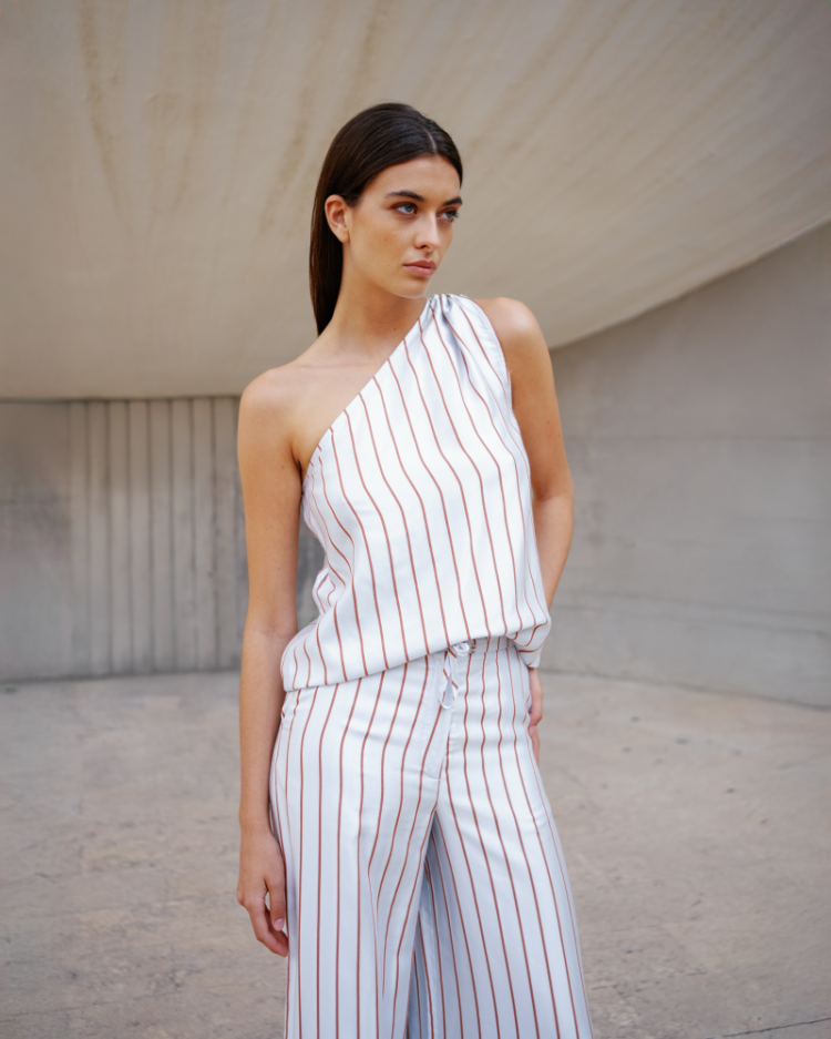 SILKY STRIPES TERRACOTTA