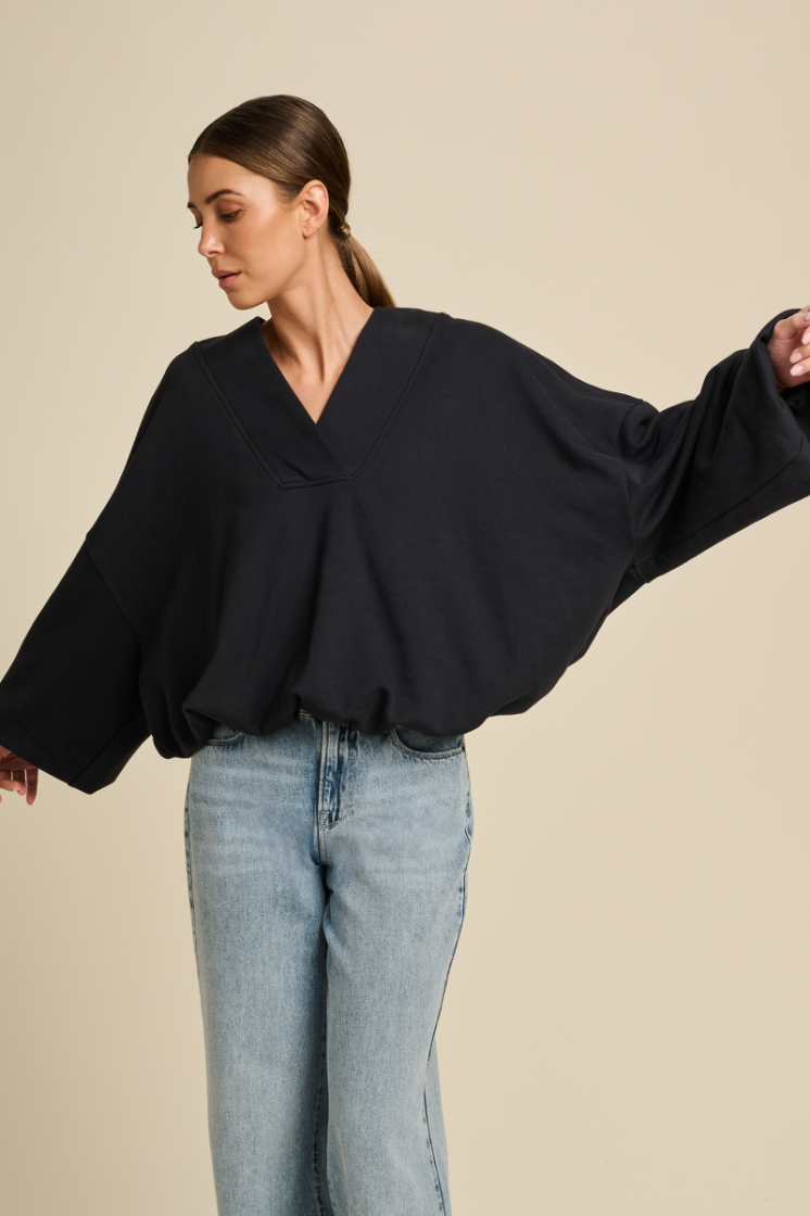 SWEATER JERSEY V LM EVENING BLUE