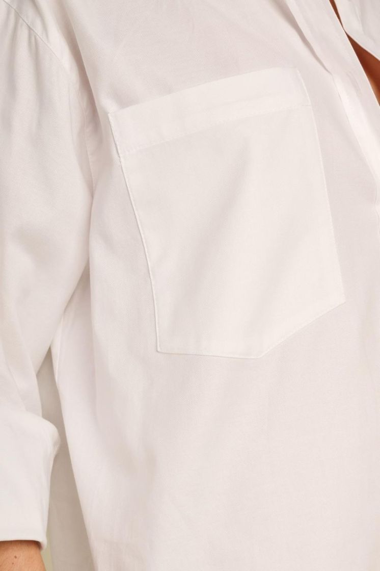 LONG POPLIN SHIRT OXFORD WHITE